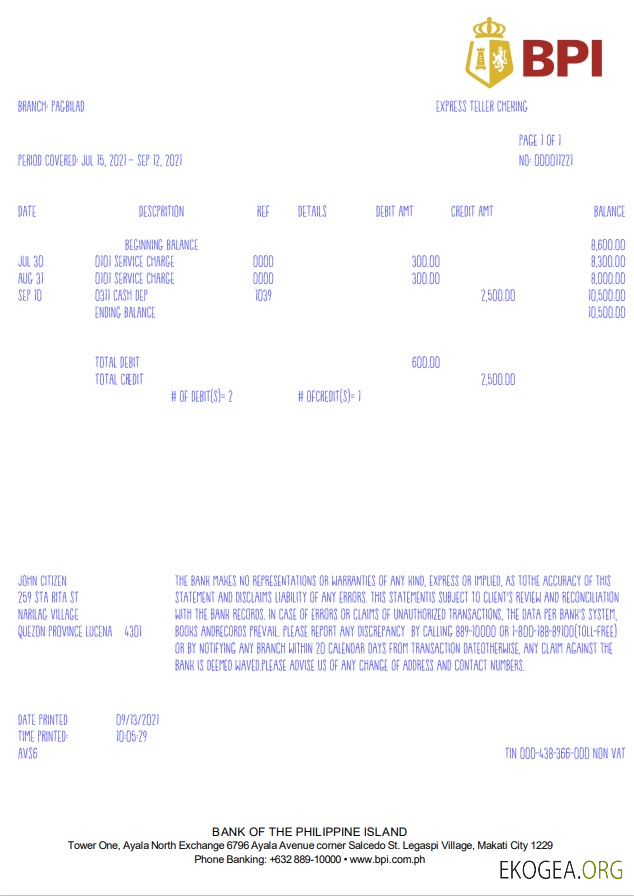 Banque philippine des îles philippines (BPI)